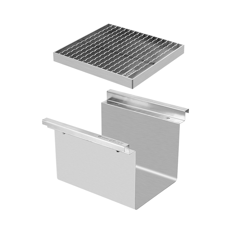 yàrà sisan pẹlu akaba grating