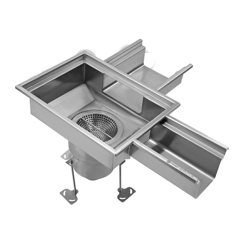 alagbara meji ẹgbẹ-jade iÿë trench sisan pẹlu inaro pakà sisan aisọye